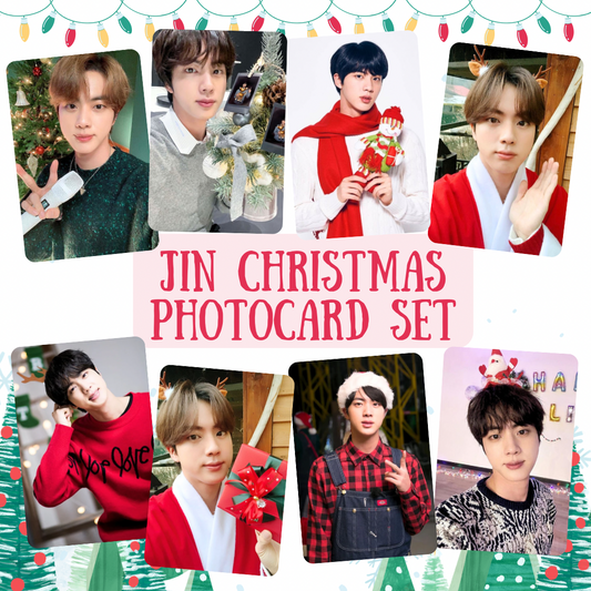 Jin Christmas photocard set