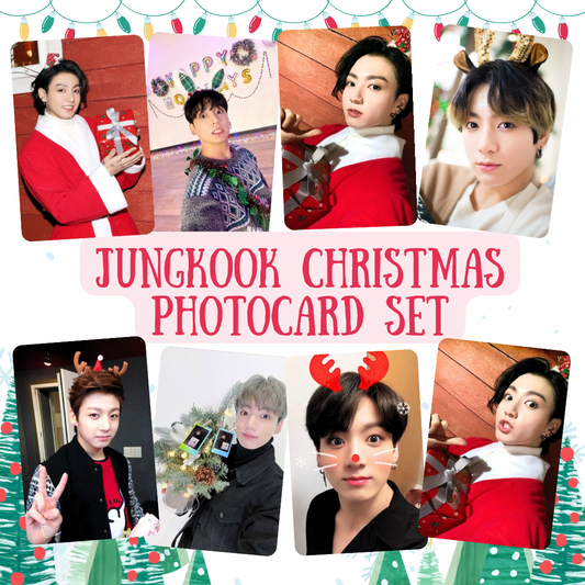 jungkook christmas photocard set