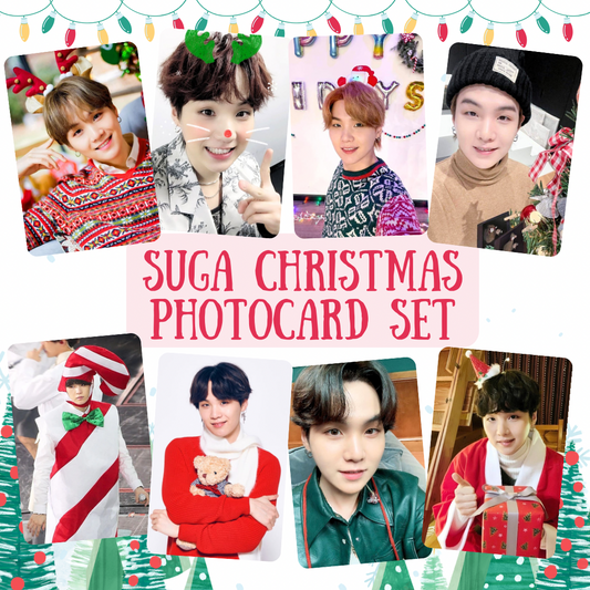 Suga Christmas photocard set