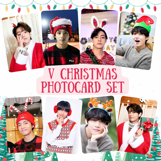 Taehyung Christmas photocard set
