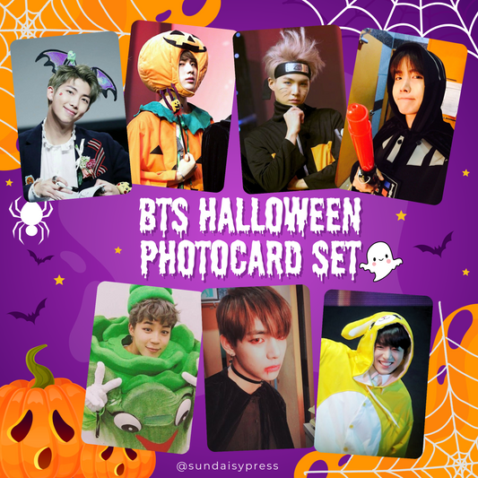 BTS Halloween photocard set