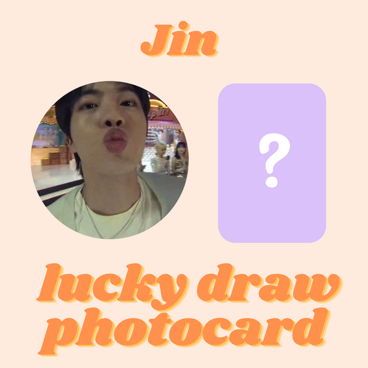 Jin lucky draw photocard - random pull