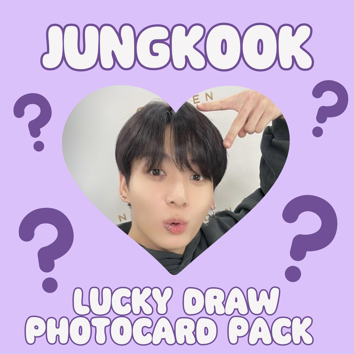 Jungkook lucky draw photocard pack