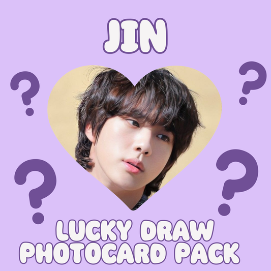 Jin lucky draw photocard pack