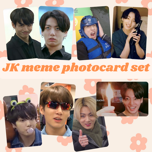 Jungkook meme photocard set