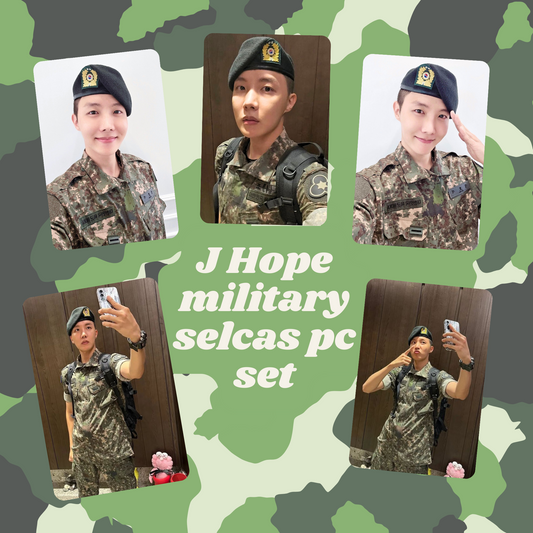 J Hope military selcas photocard set