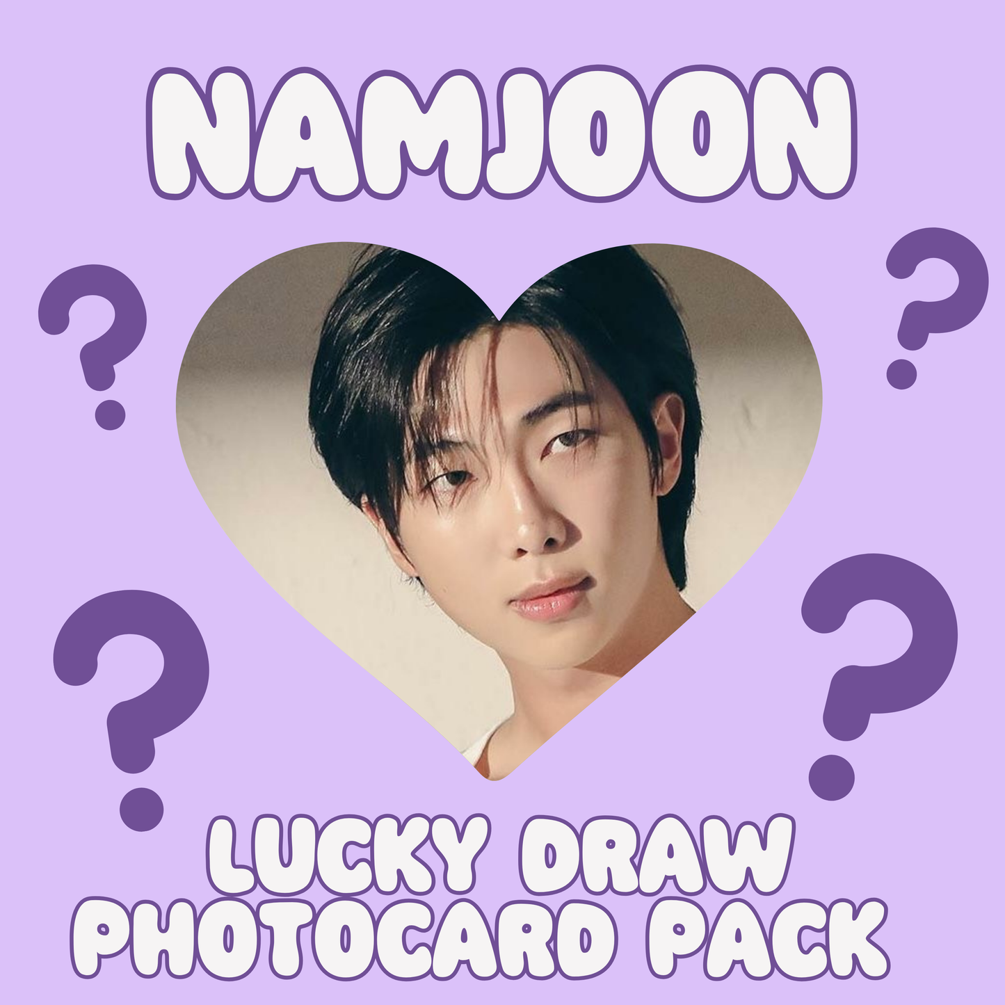 Namjoon lucky draw photocard pack