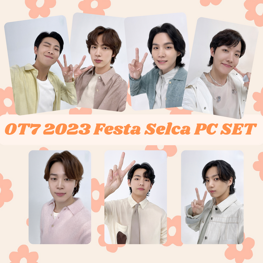 BTS OT7 2023 Festa selca photocard set