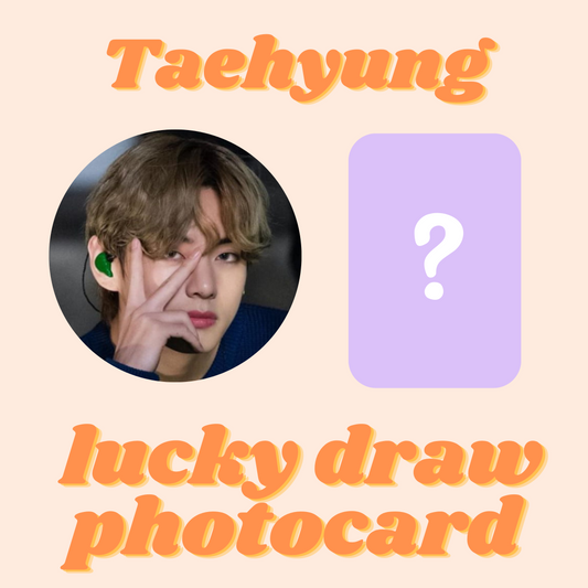 Taehyung lucky draw photocard - random pull