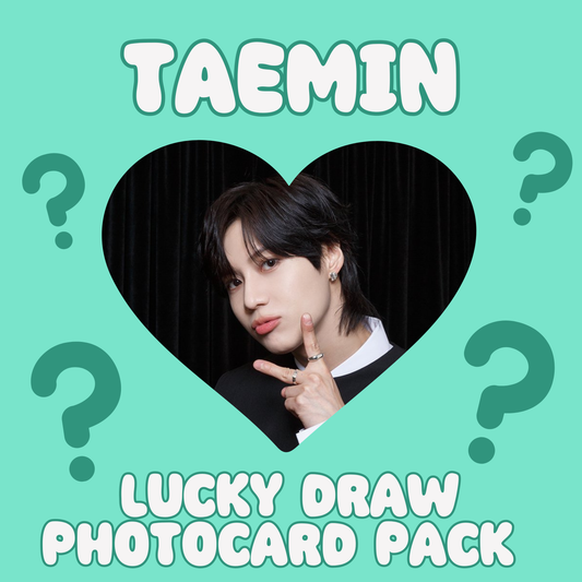 Taemin lucky draw photocard pack