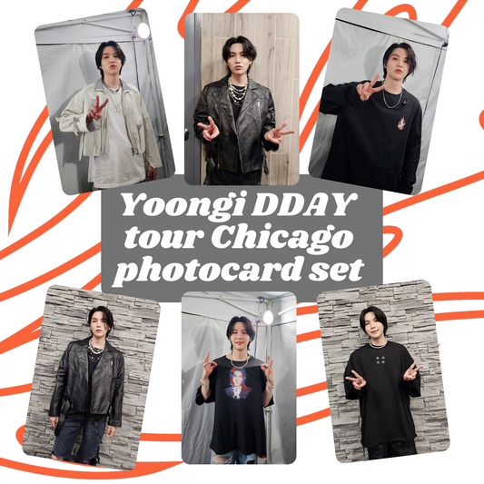 Yoongi DDay Chicago photocard set