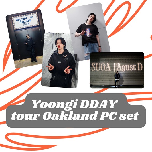 Yoongi DDay Oakland photocard set