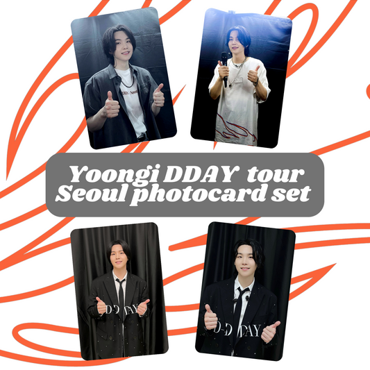 Yoongi DDAY Seoul photocard set