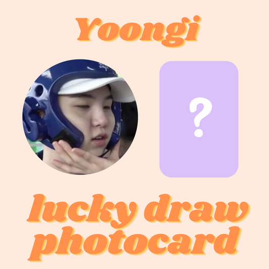 Yoongi lucky draw photocard - random pull