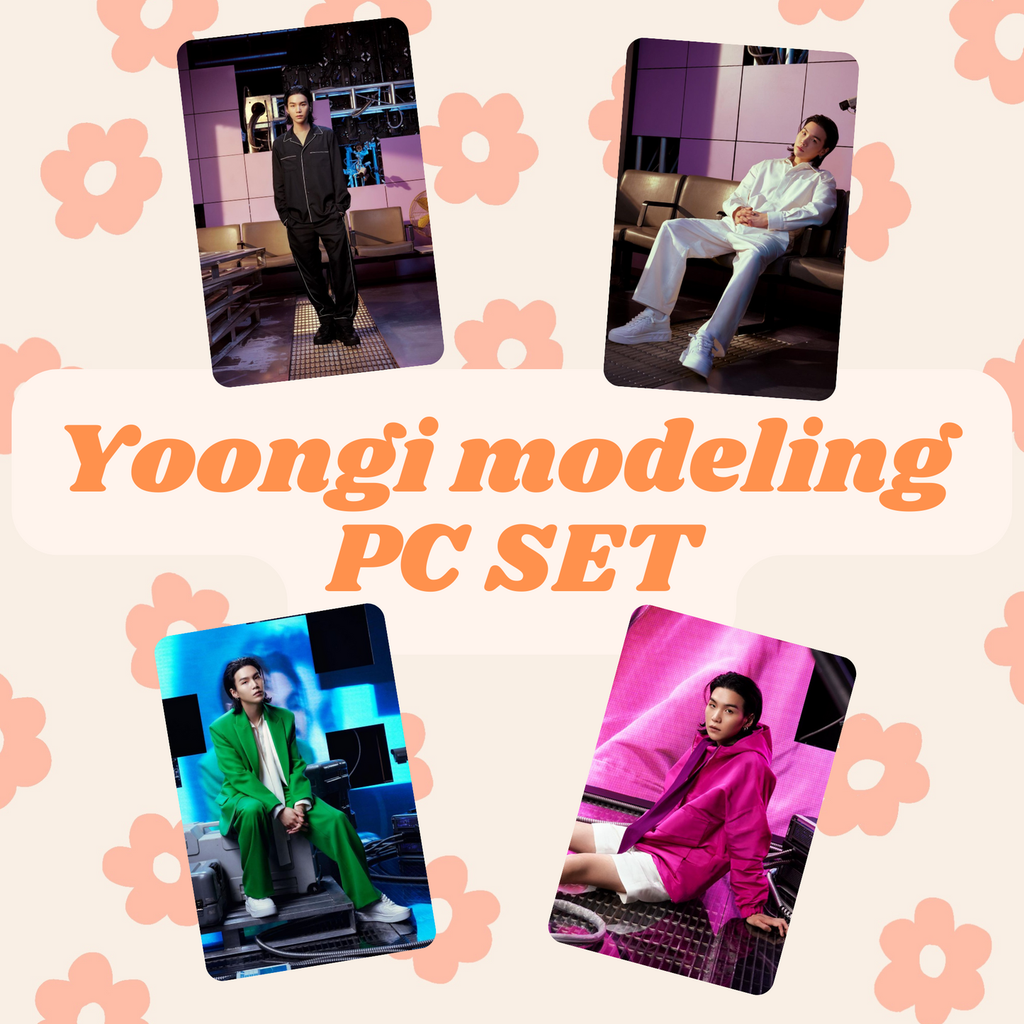 min yoongi modeling photocard set