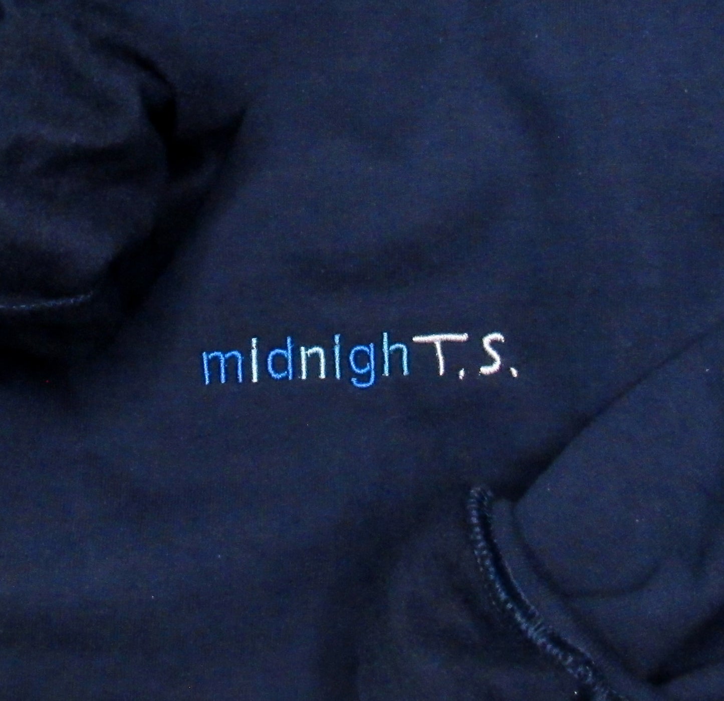 midnight embroidered crewneck sweatshirt