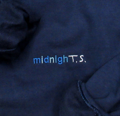 midnight embroidered crewneck sweatshirt