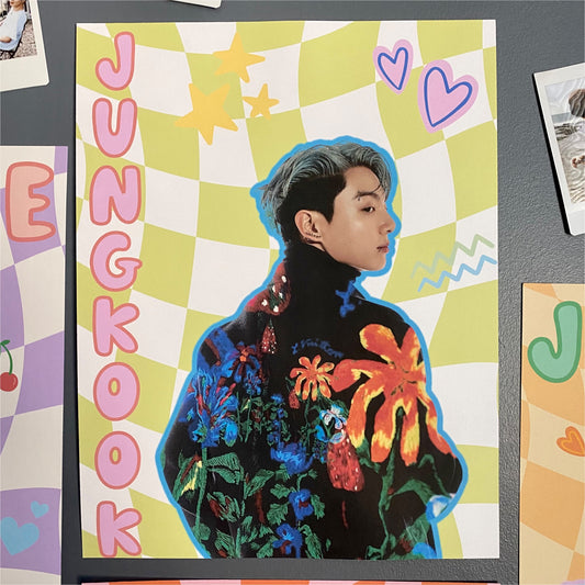 jeon jungkook kooky y2k inspired print poster 