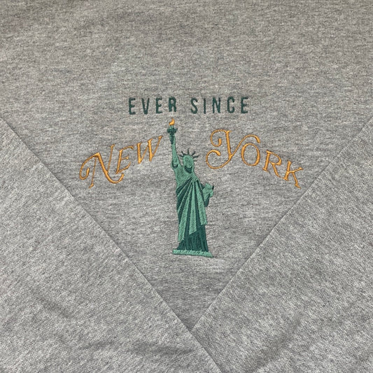 ever since new york statue of liberty HS1 embroidered sweatshirt