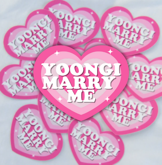 Yoongi Marry Me Sticker